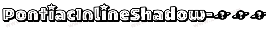 PontiacInlineShadow字体转换
