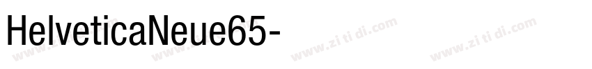 HelveticaNeue65字体转换
