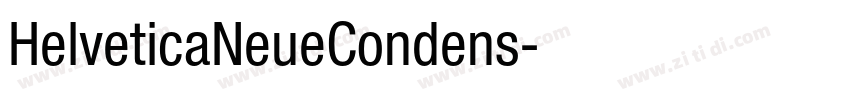 HelveticaNeueCondens字体转换
