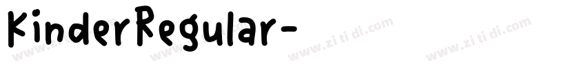 KinderRegular字体转换