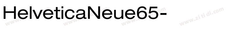HelveticaNeue65字体转换