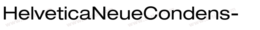 HelveticaNeueCondens字体转换
