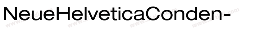 NeueHelveticaConden字体转换