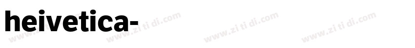 heivetica字体转换