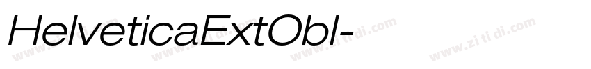 HelveticaExtObl字体转换