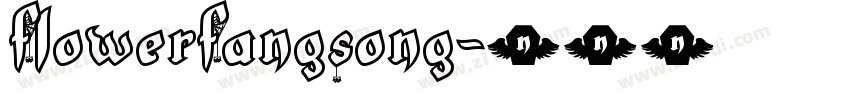 FlowerFangSong字体转换