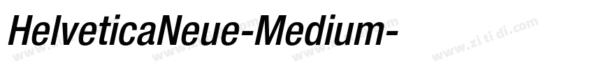 HelveticaNeue-Medium字体转换