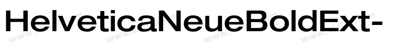 HelveticaNeueBoldExt字体转换