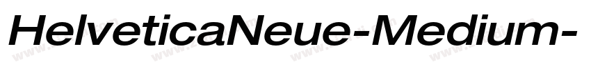 HelveticaNeue-Medium字体转换