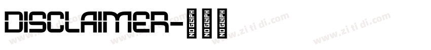 Disclaimer字体转换