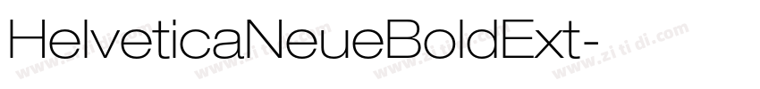 HelveticaNeueBoldExt字体转换