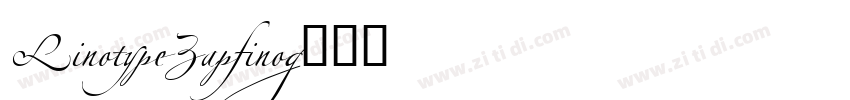 LinotypeZapfino字体转换