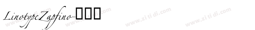 LinotypeZapfino字体转换