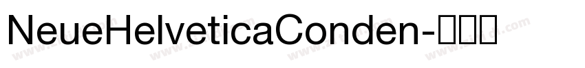 NeueHelveticaConden字体转换