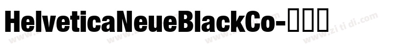 HelveticaNeueBlackCo字体转换