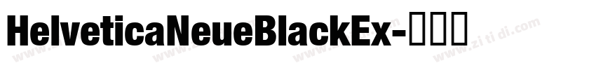 HelveticaNeueBlackEx字体转换