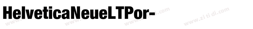 HelveticaNeueLTPor字体转换