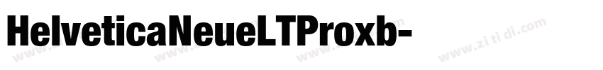 HelveticaNeueLTProxb字体转换