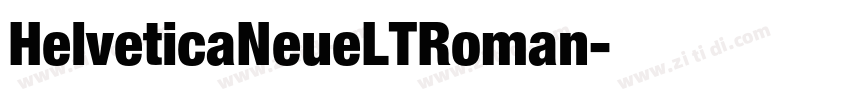 HelveticaNeueLTRoman字体转换
