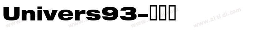 Univers93字体转换