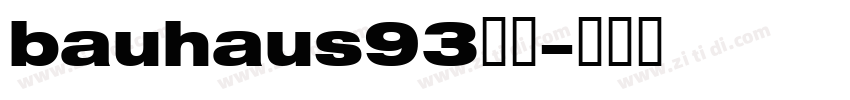 bauhaus93字体字体转换