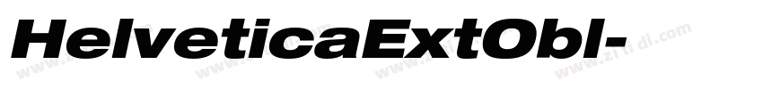 HelveticaExtObl字体转换
