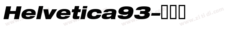 Helvetica93字体转换