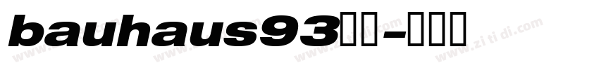 bauhaus93字体字体转换