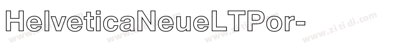 HelveticaNeueLTPor字体转换