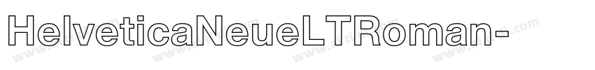 HelveticaNeueLTRoman字体转换