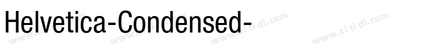 Helvetica-Condensed字体转换