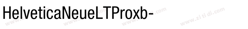 HelveticaNeueLTProxb字体转换