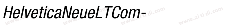 HelveticaNeueLTCom字体转换