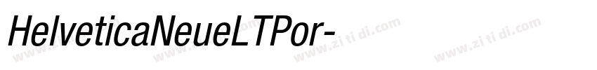 HelveticaNeueLTPor字体转换