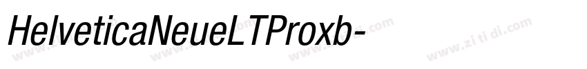 HelveticaNeueLTProxb字体转换