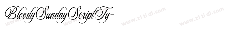 BloodySundayScriptTy字体转换