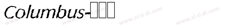 Columbus字体转换