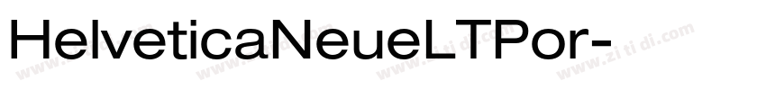 HelveticaNeueLTPor字体转换