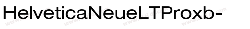 HelveticaNeueLTProxb字体转换