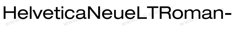 HelveticaNeueLTRoman字体转换