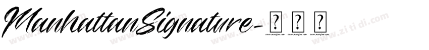 ManhattanSignature字体转换