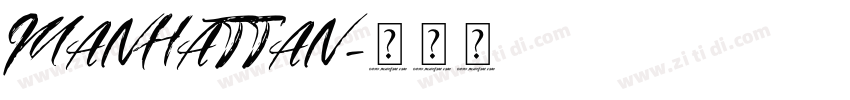 MANHATTAN字体转换