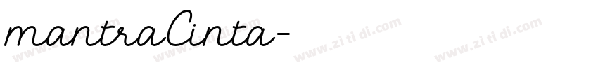 mantraCinta字体转换