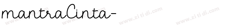 mantraCinta字体转换