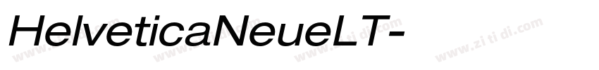 HelveticaNeueLT字体转换