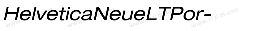 HelveticaNeueLTPor字体转换
