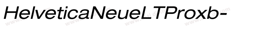 HelveticaNeueLTProxb字体转换