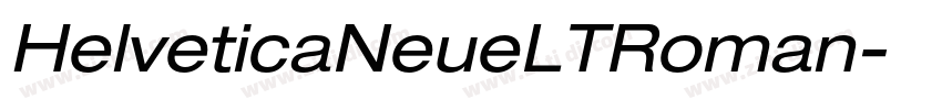HelveticaNeueLTRoman字体转换