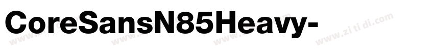 CoreSansN85Heavy字体转换