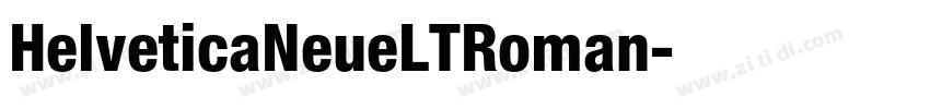HelveticaNeueLTRoman字体转换